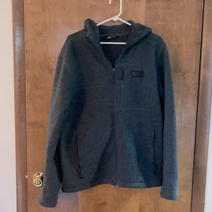 The North Face zip up fleece with hood.